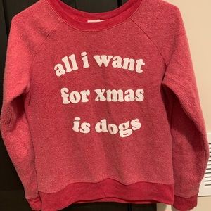 Christmas pj crew top